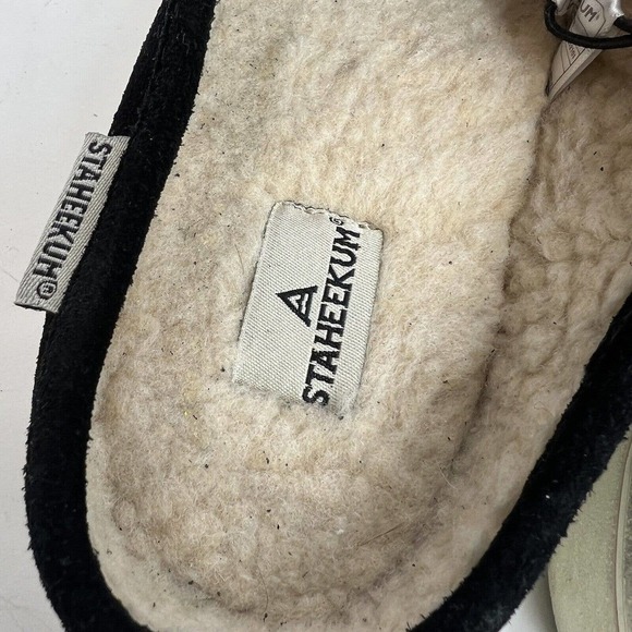 Staheekum Black Suede Cami Mule Sneaker Slip-On Size 7 New - Picture 4 of 10